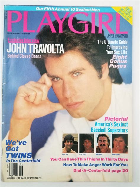 john travolta naked|PLAYGIRL, THE MAGAZINE. September 1983: John Travolta on。